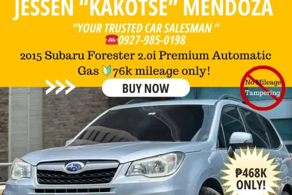 2015 Subaru Forester 2.0i Premium AT Gas 🔰CALL NOW! ☎️09279850198 / JESSEN “Kakotse” MENDOZA