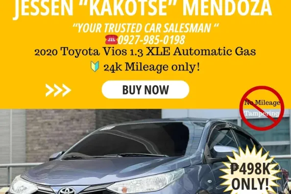 2020 Toyota Vios 1.3 XLE Automatic Gas 🔰CALL NOW! ☎️09279850198 / JESSEN “Kakotse” MENDOZA 