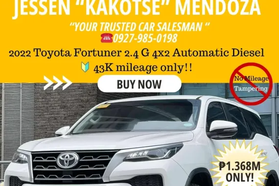 2022 Toyota Fortuner 2.4 G 4x2 AT Diesel 🔰CALL NOW! ☎️09279850198 / JESSEN “Kakotse” MENDOZA