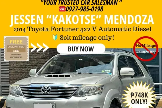 2014 Toyota Fortuner 4x2 V Automatic Diesel 🔰CALL NOW! ☎️09279850198 / JESSEN “Kakotse” MENDOZA 