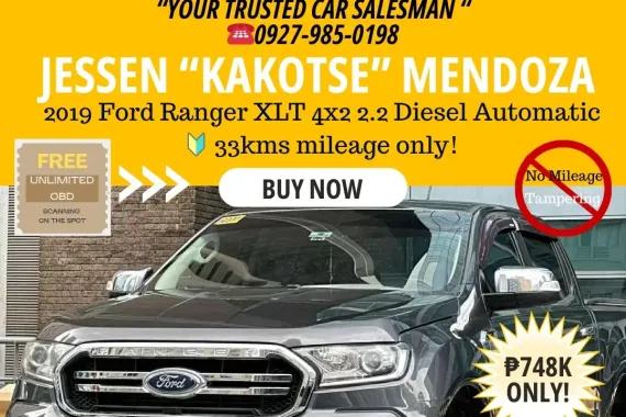 2019 Ford Ranger XLT 4x2 2.2 Diesel Automatic 🔰CALL NOW! ☎️09279850198 / JESSEN “Kakotse” MENDOZA 