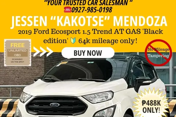 2019 Ford Ecosport 1.5 Trend AT GAS 'Black edition' ☎️09279850198 / JESSEN “Kakotse” MENDOZA 