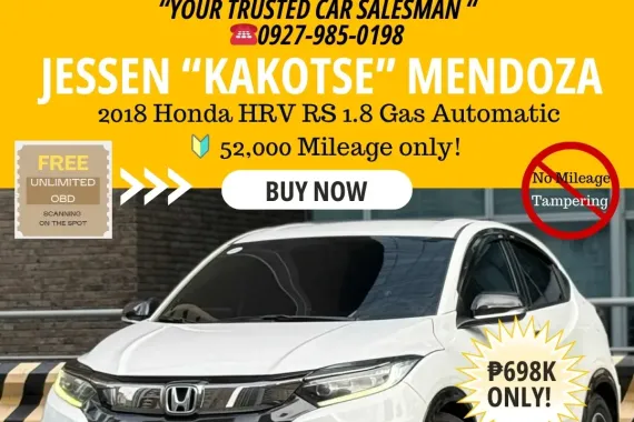 2018 Honda HRV RS 1.8 Gas Automatic 🔰CALL NOW! ☎️09279850198 / JESSEN “Kakotse” MENDOZA 