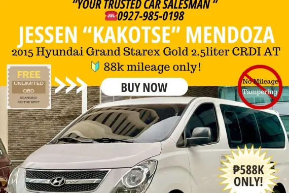 2015 Hyundai Grand Starex Gold 2.5liter CRDI AT 🔰CALL NOW! ☎️09279850198 / JESSEN “Kakotse” MENDOZ