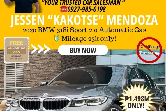 2020 BMW 318i Sport 2.0 Automatic Gas 🔰CALL NOW! ☎️09279850198 / JESSEN “Kakotse” MENDOZA