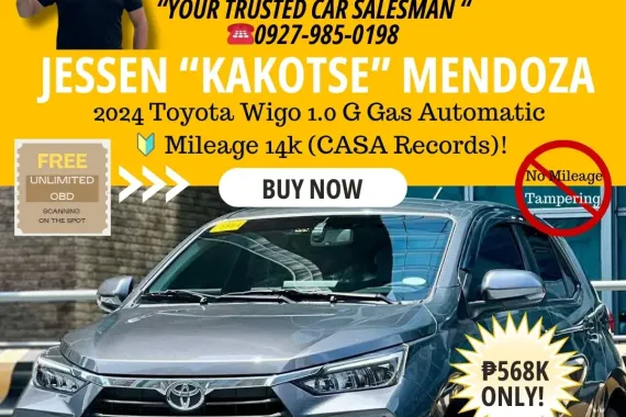 2024 Toyota Wigo 1.0 G Gas Automatic 🔰CALL NOW! ☎️09279850198 / JESSEN “Kakotse” MENDOZA