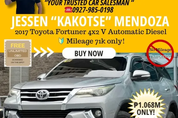 2017 Toyota Fortuner 4x2 V AT  Diesel 🔰CALL NOW! ☎️09279850198 / JESSEN “Kakotse” MENDOZA