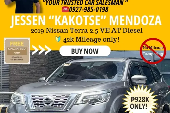 2019 Nissan Terra 2.5 VE AT Diesel 🔰CALL NOW! ☎️09279850198 / JESSEN “Kakotse” MENDOZA