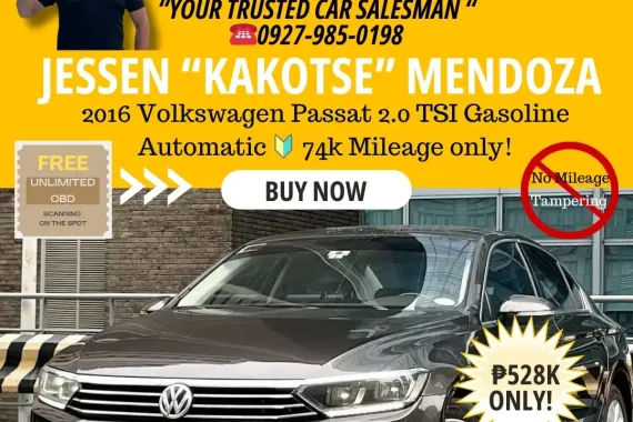 2016 Volkswagen Passat 2.0 TSI Gasoline AT 🔰CALL NOW  ☎️09279850198/ JESSEN “KAKOTSE “MENDOZA 