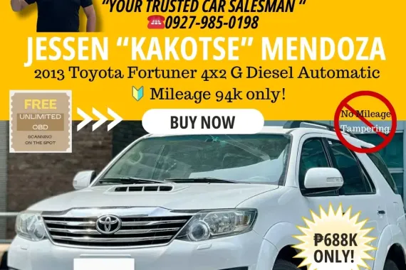 2013 Toyota Fortuner 4x2 G Diesel Automatic 🔰CALL NOW! ☎️09279850198 / JESSEN “Kakotse” MENDOZA 