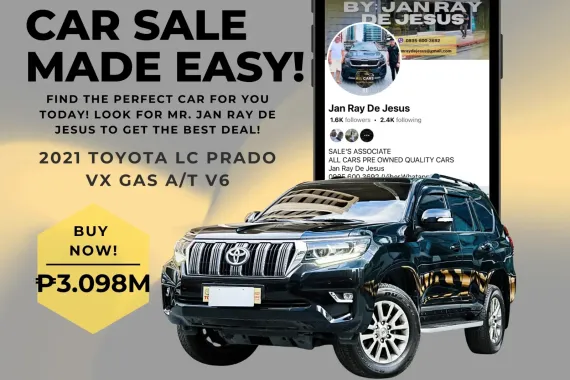 2021 Toyota LC Prado VX Gas Automatic V6☎️CALL NOW 0935 600 3692 JAN RAY DE JESUS
