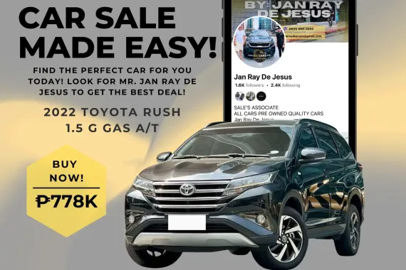 2022 Toyota Rush 1.5 G Gas Automatic ☎️CALL NOW 0935 600 3692 JAN RAY DE JESUS