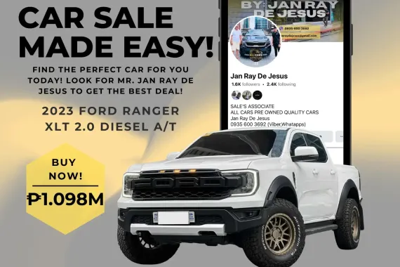 2023 Ford Ranger XLT 2.0 Automatic Diesel ☎️CALL NOW 0935 600 3692 JAN RAY DE JESUS
