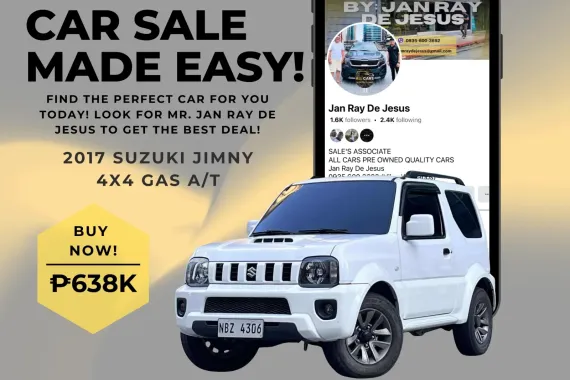 2017 Suzuki Jimny 4x4 Automatic Gasoline ☎️CALL NOW 0935 600 3692 JAN RAY DE JESUS