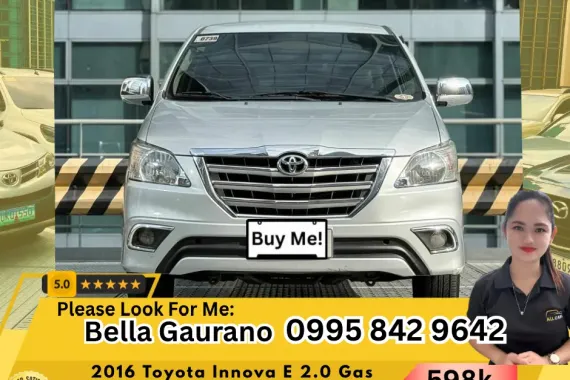 🔥 2016 Toyota Innova E 2.0 Gas Automatic 👩𝗕𝗲𝗹𝗹𝗮📲 𝟬𝟵𝟵𝟱 𝟴𝟰𝟮 𝟵𝟲𝟰𝟮