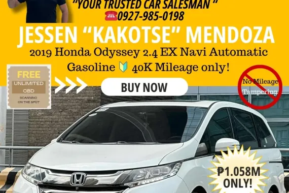 2019 Honda Odyssey 2.4 EX Navi AT Gas 🔰CALL NOW! ☎️09279850198 / JESSEN “Kakotse” MENDOZA