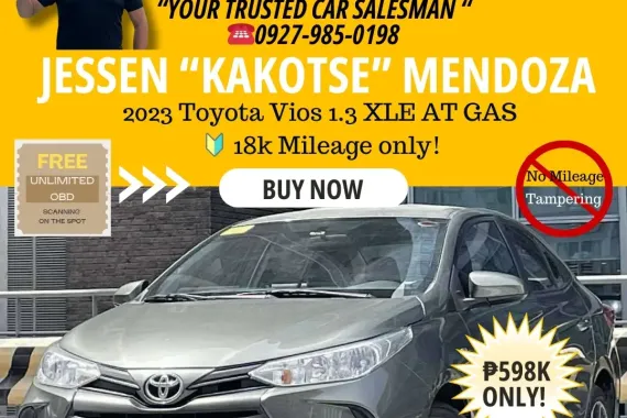 2023 Toyota Vios 1.3 XLE AT GAS 🔰CALL NOW! ☎️09279850198 / JESSEN “Kakotse” MENDOZA