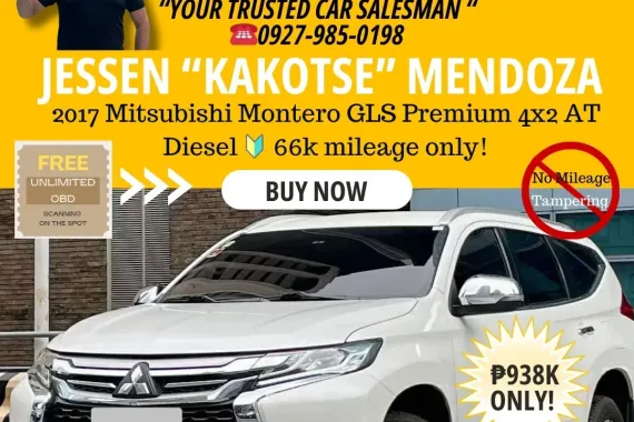 2017 Mitsubishi Montero GLS Premium 4x2 AT Dsl!☎️09279850198 / JESSEN “ Kakotse “ MENDOZA