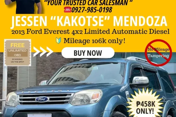 2013 Ford Everest 4x2 Limited AT Diesel 🔰CALL NOW! ☎️09279850198 / JESSEN “Kakotse” MENDOZA