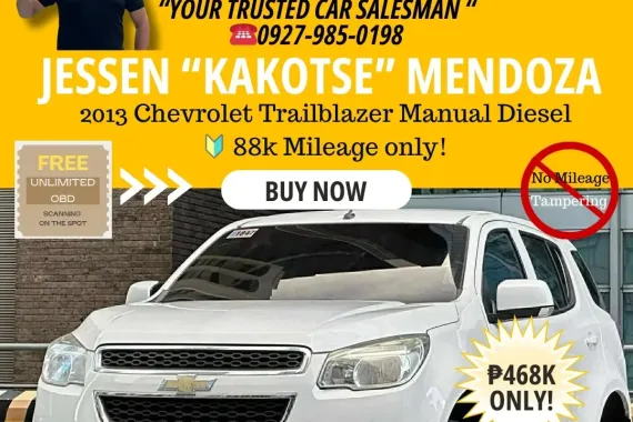 2013 Chevrolet Trailblazer Manual Diesel 🔰CALL NOW!! ☎️ 09279850198 / JESSEN” Kakotse “MENDOZA  🚘