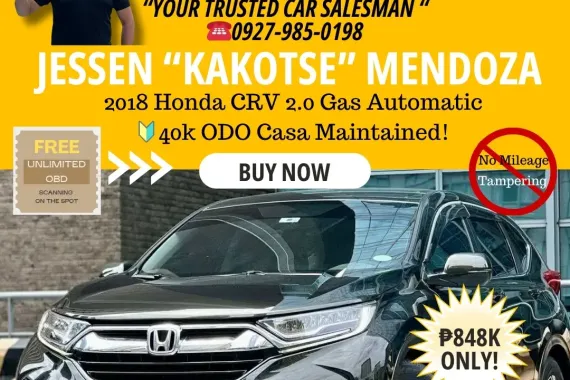 2018 Honda CRV 2.0 Gas Automatic 🔰CALL NOW! ☎️09279850198 / JESSEN “Kakotse” MENDOZA