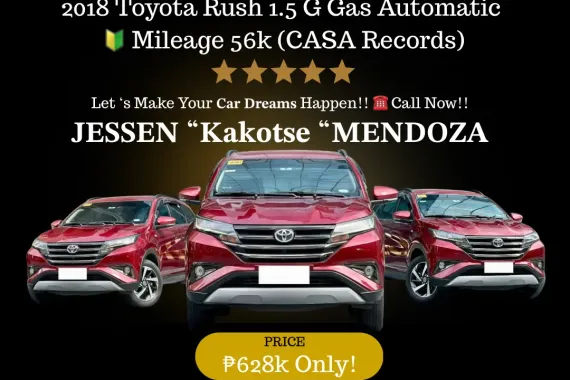 2018 Toyota Rush 1.5 G Gas AT 🔥#𝟙 ℂ𝔸𝕃𝕃-𝐉𝐄𝐒𝐒𝐄𝐍 𝐌𝐄𝐍𝐃𝐎𝐙𝐀 🙋‍♂️☎️ 09279850198