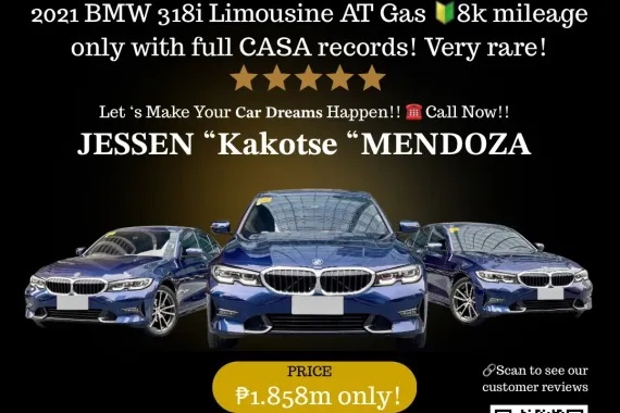 2021 BMW 318i Limousine AT Gas 🔥𝐉𝐄𝐒𝐒𝐄𝐍 “𝑲𝒂𝒌𝒐𝒕𝒔𝒆” 𝐌𝐄𝐍𝐃𝐎𝐙𝐀 🙋‍♂️☎️ 09279850198