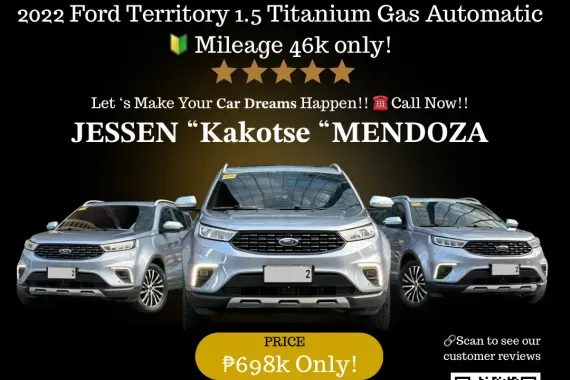 2022 Ford Territory 1.5 Titanium Gas🔥𝐉𝐄𝐒𝐒𝐄𝐍 “𝑲𝒂𝒌𝒐𝒕𝒔𝒆” 𝐌𝐄𝐍𝐃𝐎𝐙𝐀🙋‍♂️☎️09279850198