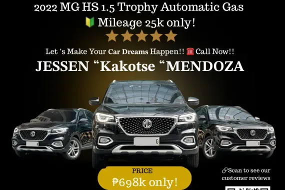 2022 MG HS 1.5 Trophy AT Gas 🔥𝐉𝐄𝐒𝐒𝐄𝐍 “𝑲𝒂𝒌𝒐𝒕𝒔𝒆” 𝐌𝐄𝐍𝐃𝐎𝐙𝐀 🙋‍♂️☎️ 09279850198