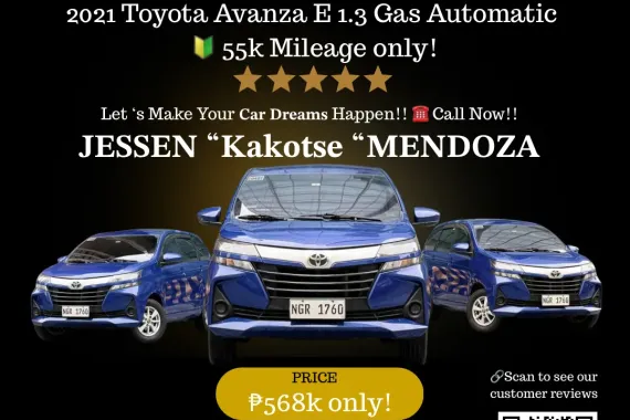 2021 Toyota Avanza E 1.3 Gas AT 🔥𝐉𝐄𝐒𝐒𝐄𝐍 “𝑲𝒂𝒌𝒐𝒕𝒔𝒆” 𝐌𝐄𝐍𝐃𝐎𝐙𝐀 🙋‍♂️☎️ 09279850198