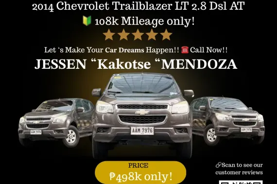 2014 Chevrolet Trailblazer LT 2.8 🔥𝐉𝐄𝐒𝐒𝐄𝐍 “𝑲𝒂𝒌𝒐𝒕𝒔𝒆” 𝐌𝐄𝐍𝐃𝐎𝐙𝐀🙋‍♂️☎️ 09279850198