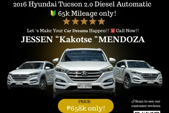 2016 Hyundai Tucson 2.0 Dsl AT 🔥𝐉𝐄𝐒𝐒𝐄𝐍 “𝑲𝒂𝒌𝒐𝒕𝒔𝒆” 𝐌𝐄𝐍𝐃𝐎𝐙𝐀 🙋‍♂️☎️ 09279850198
