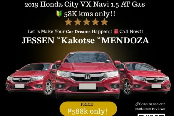 2019 Honda City VX Navi 1.5 AT Gas🔥𝐉𝐄𝐒𝐒𝐄𝐍 “𝑲𝒂𝒌𝒐𝒕𝒔𝒆” 𝐌𝐄𝐍𝐃𝐎𝐙𝐀 🙋‍♂️☎️ 09279850198