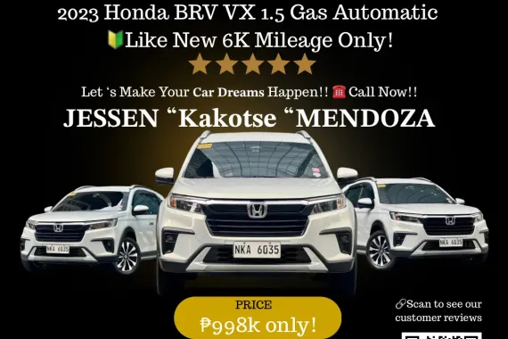 2023 Honda BRV VX 1.5 Gas AT 🔥𝐉𝐄𝐒𝐒𝐄𝐍 “𝑲𝒂𝒌𝒐𝒕𝒔𝒆” 𝐌𝐄𝐍𝐃𝐎𝐙𝐀 🙋‍♂️☎️ 09279850198