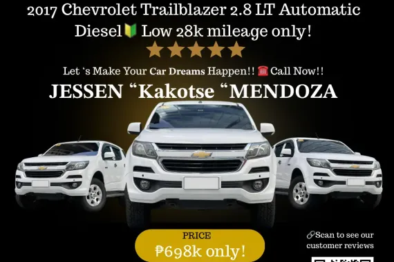 2017 Chevrolet Trailblazer 2.8 LT AT Dsl 🔥𝐉𝐄𝐒𝐒𝐄𝐍 𝐌𝐄𝐍𝐃𝐎𝐙𝐀 🙋‍♂️☎️ 09279850198