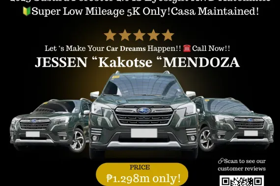 2023 Subaru Forester 2.0 IS Eyesight AWD AT 🔥𝐉𝐄𝐒𝐒𝐄𝐍 𝐌𝐄𝐍𝐃𝐎𝐙𝐀 🙋‍♂️☎️ 09279850198