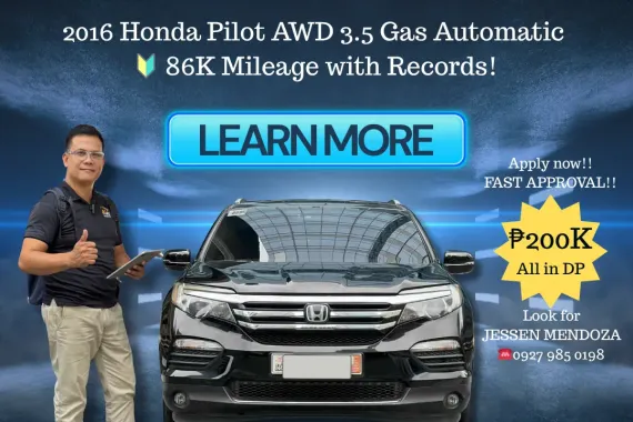 2016 Honda Pilot AWD 3.5 Gas AT 🔥𝐉𝐄𝐒𝐒𝐄𝐍 “𝑲𝒂𝒌𝒐𝒕𝒔𝒆” 𝐌𝐄𝐍𝐃𝐎𝐙𝐀 🙋‍♂️☎️ 09279850198