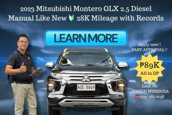 2023 Mitsubishi Montero GLX 2.5 DSL MT 🔥𝐉𝐄𝐒𝐒𝐄𝐍 𝐌𝐄𝐍𝐃𝐎𝐙𝐀 🙋‍♂️☎️ 09279850198