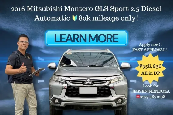 2016 Mitsubishi Montero GLS Sport 2.5 Dsl AT 🔥𝐉𝐄𝐒𝐒𝐄𝐍 𝐌𝐄𝐍𝐃𝐎𝐙𝐀 🙋‍♂️☎️ 09279850198