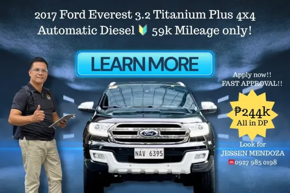 2017 Ford Everest 3.2 Titanium Plus 4x4 AT Dsl 🔥𝐉𝐄𝐒𝐒𝐄𝐍 𝐌𝐄𝐍𝐃𝐎𝐙𝐀 🙋‍♂️☎️ 09279850198