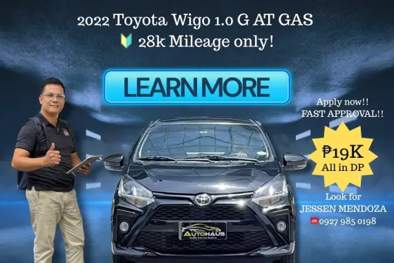 2022 Toyota Wigo 1.0 G AT GAS 🔥#𝟙 ℂ𝔸𝕃𝕃-𝑱𝑬𝑺𝑺𝑬𝑵 𝑴𝑬𝑵𝑫𝑶𝒁𝑨 🙋‍♂️☎️ 09279850198