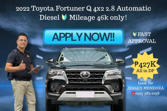 2022 Toyota Fortuner Q 4x2 2.8 AT 🔥𝐉𝐄𝐒𝐒𝐄𝐍 “𝑲𝒂𝒌𝒐𝒕𝒔𝒆” 𝐌𝐄𝐍𝐃𝐎𝐙𝐀 🙋‍♂️☎️ 09279850198
