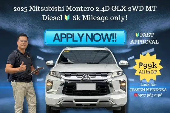 2025 Mitsubishi Montero 2.4D GLX 2WD MT Dsl 🔥𝐉𝐄𝐒𝐒𝐄𝐍 𝐌𝐄𝐍𝐃𝐎𝐙𝐀 🙋‍♂️☎️ 09279850198