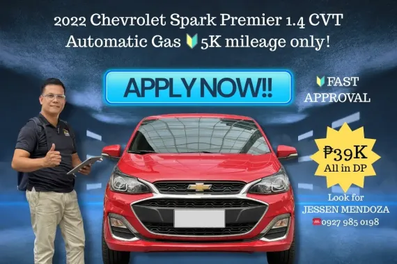 2022 Chevrolet Spark Premier 1.4 CVT AT Gas 🔥𝐉𝐄𝐒𝐒𝐄𝐍 𝐌𝐄𝐍𝐃𝐎𝐙𝐀 🙋‍♂️☎️ 09279850198