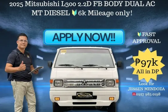 2025 Mitsubishi L300 2.2D FB BODY DUAL AC MT DSL 🔥𝐉𝐄𝐒𝐒𝐄𝐍 𝐌𝐄𝐍𝐃𝐎𝐙𝐀 🙋‍♂️☎️ 09279850198