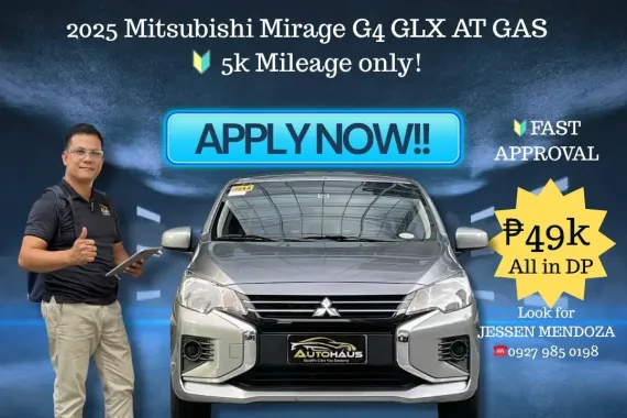 2025 Mitsubishi Mirage G4 GLX AT GAS 🔥#𝟙 ℂ𝔸𝕃𝕃-𝐉𝐄𝐒𝐒𝐄𝐍 𝐌𝐄𝐍𝐃𝐎𝐙𝐀 🙋‍♂️☎️ 09279850198