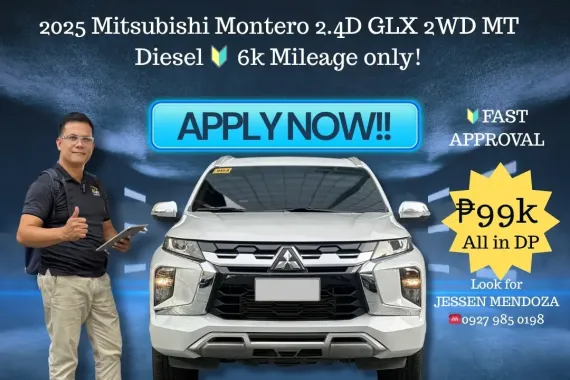2025 Mitsubishi Montero 2.4D GLX 2WD MT Dsl 🔥𝐉𝐄𝐒𝐒𝐄𝐍 𝐌𝐄𝐍𝐃𝐎𝐙𝐀 🙋‍♂️☎️ 09279850198