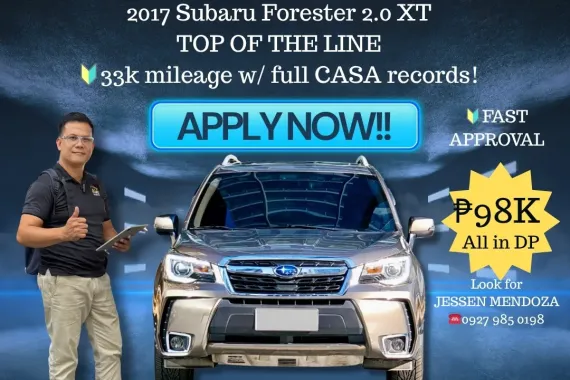 2017 Subaru Forester 2.0 XT TOP OF THE LINE 🔥𝐉𝐄𝐒𝐒𝐄𝐍 𝐌𝐄𝐍𝐃𝐎𝐙𝐀 🙋‍♂️☎️ 09279850198