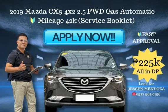 2019 Mazda CX9 4x2 2.5 FWD Gas AT 🔥#𝟙 ℂ𝔸𝕃𝕃-𝐉𝐄𝐒𝐒𝐄𝐍 𝐌𝐄𝐍𝐃𝐎𝐙𝐀 🙋‍♂️☎️ 09279850198