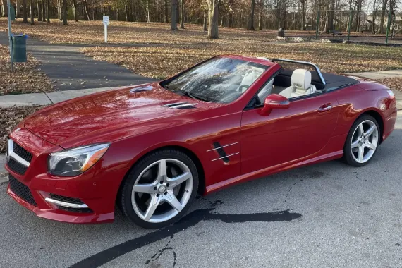 RARE! 2025 Registered RED Mercedes-Benz SL400 Convertible available AT A STEAL!